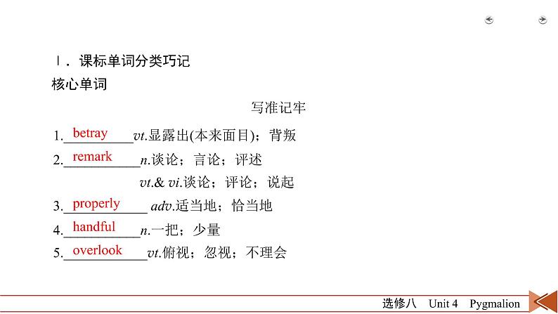 高中英语高考第1部分 选修8 Unit 4 2021届人教版英语高考一轮复习同步课件第8页