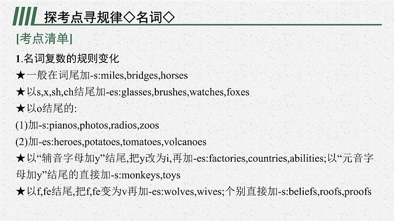 高中英语高考第一层级　抓牢“词法”——固基础 2021届高考英语二轮总复习课件第4页