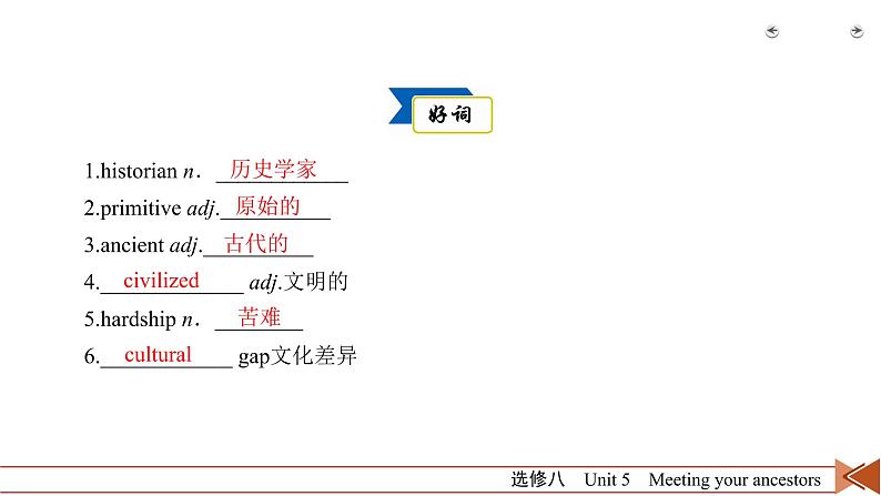 高中英语高考第1部分 选修8 Unit 5 2021届人教版英语高考一轮复习同步课件第4页