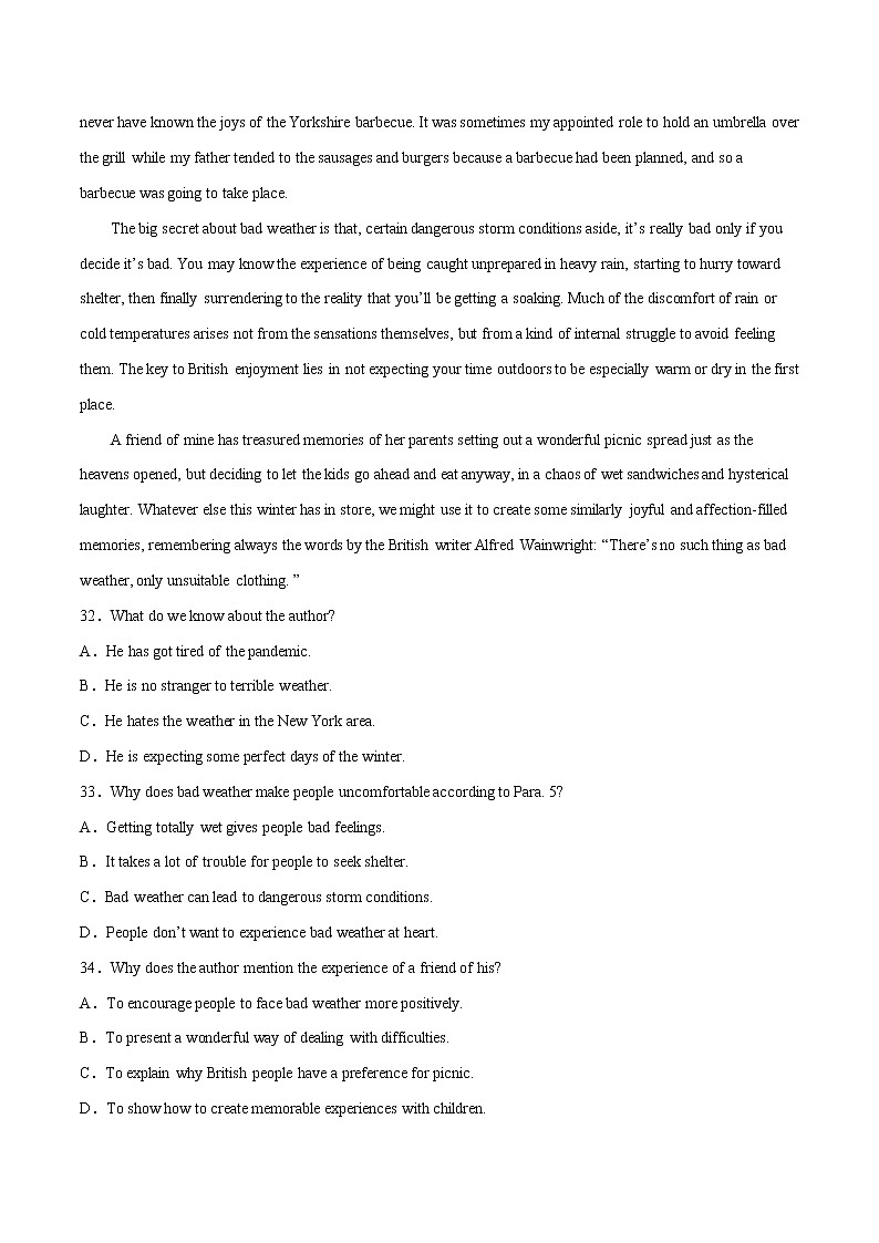 专题 02 阅读理解（说明文） --新高考八省最新名校联考试题汇编 （原卷版）第3页