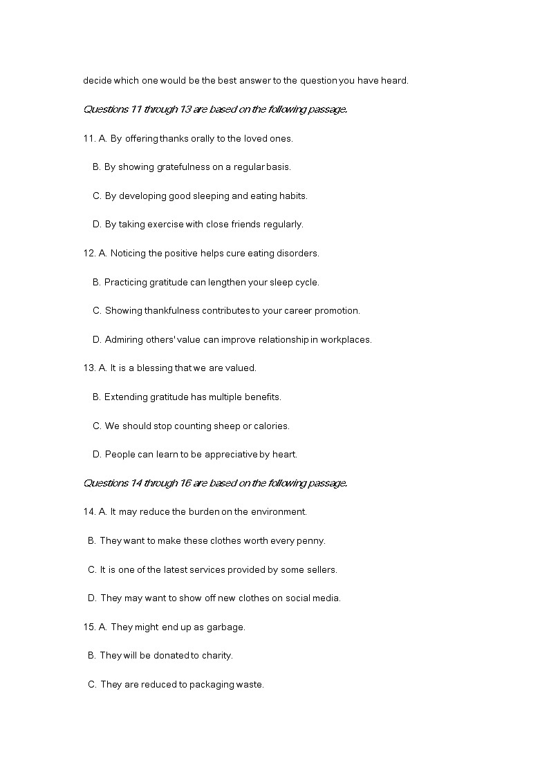 2023届上海市浦东新区高三英语一模试卷及答案（不含听力）03