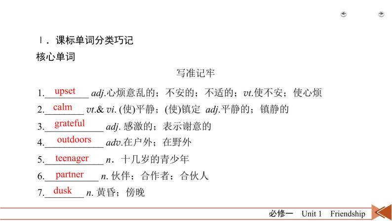 高中英语高考第1部分 必修1 Unit 1 2021届人教版英语高考一轮复习同步课件08