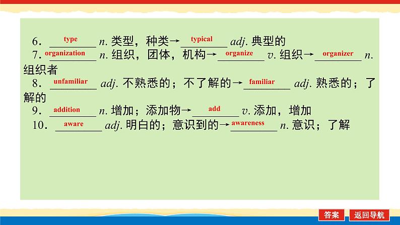 高中英语高考必修1 Unit 2Exploring English【复习课件】-2022年高考一轮英语单元复习(外研版201 9)第8页