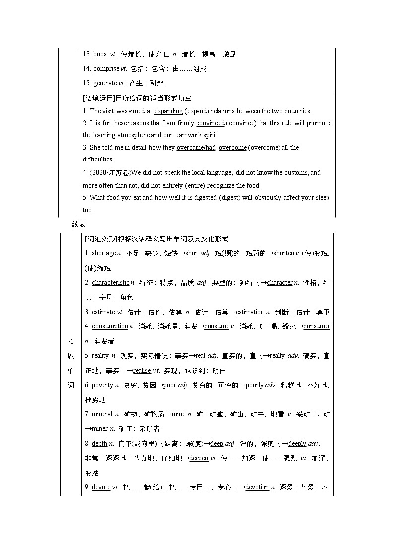 高中英语高考Unit 5 Working the Land 教案第2页