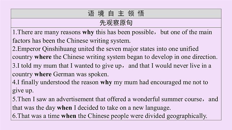 高中英语高考Unit 5 Languages around the world Grammar 课件练习题第2页