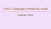 高中英语高考Unit 5 Languages around the world Language points 课件练习题