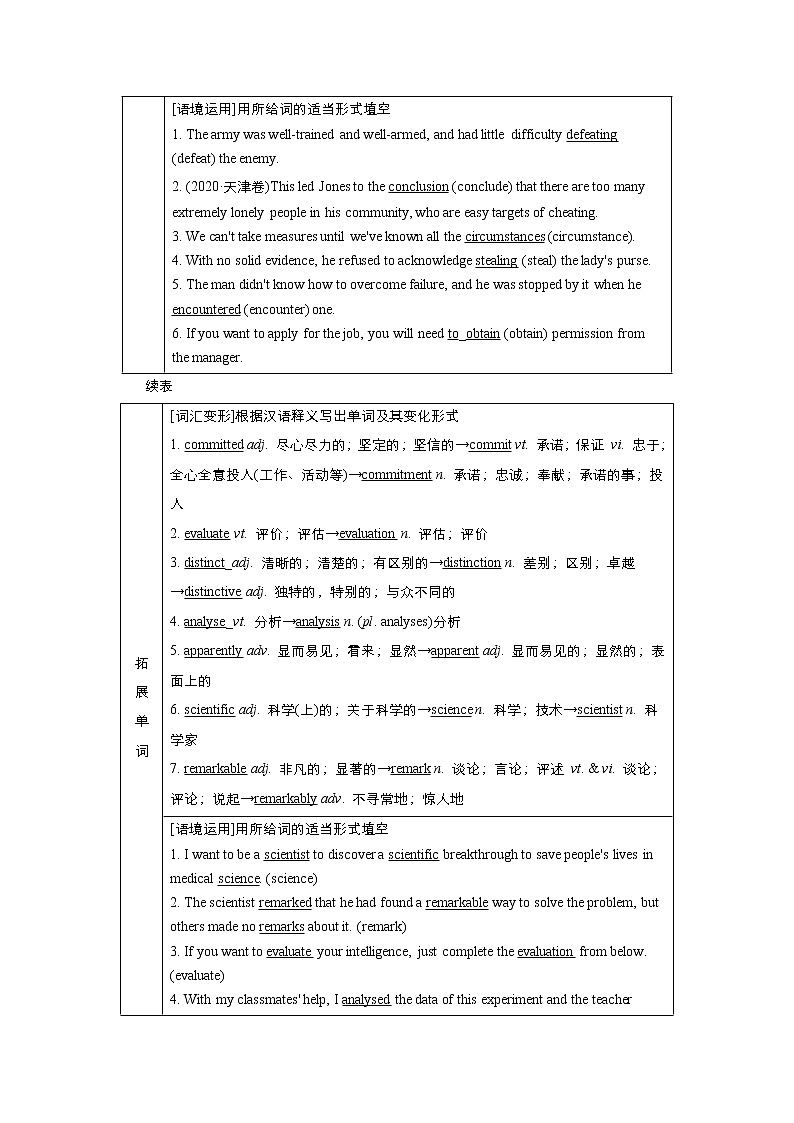 高中英语高考Unit 1 People of Achievement 教案第2页