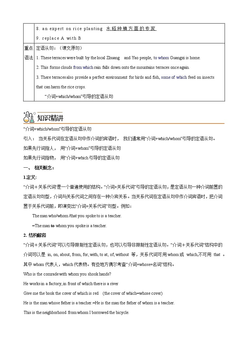 Unit 6 At one with nature 第2课时 Using language -高一同步备课系列（外研版必修第一册） 试卷02