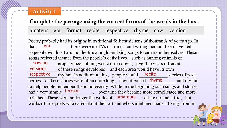 人教版高中英语选择性必修第三册·UNIT 5 Assessing Your Progress（课件PPT）03