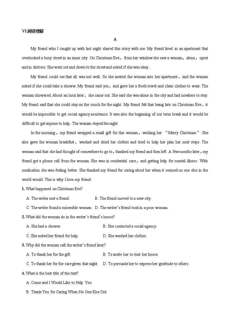 人教版高中英语选择性必修第四册·UNIT4 Part III  Using Language（同步练习含答案）03