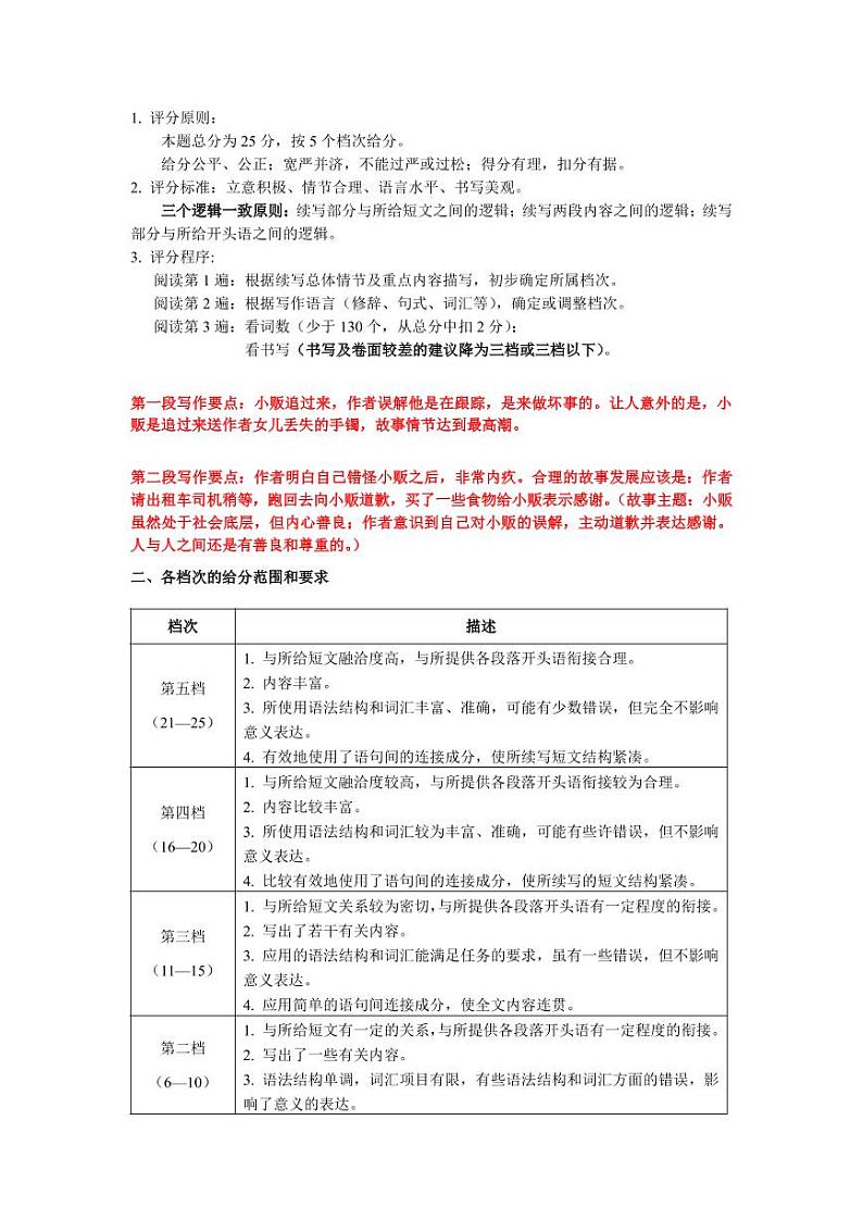 2023届新高考基地学校2022-2023学年高三第三次大联考英语参考答案及评分标准第3页