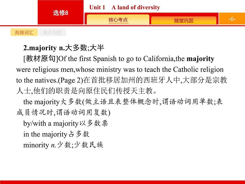 高中英语高考8 1 Unit 1　A land of diversity课件PPT06