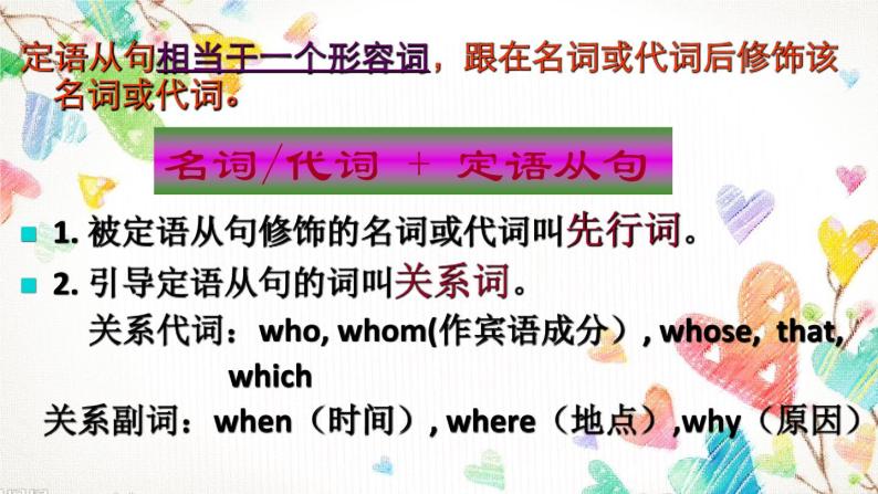 2023届高考英语二轮复习专题课件：定语从句-语法疏通05