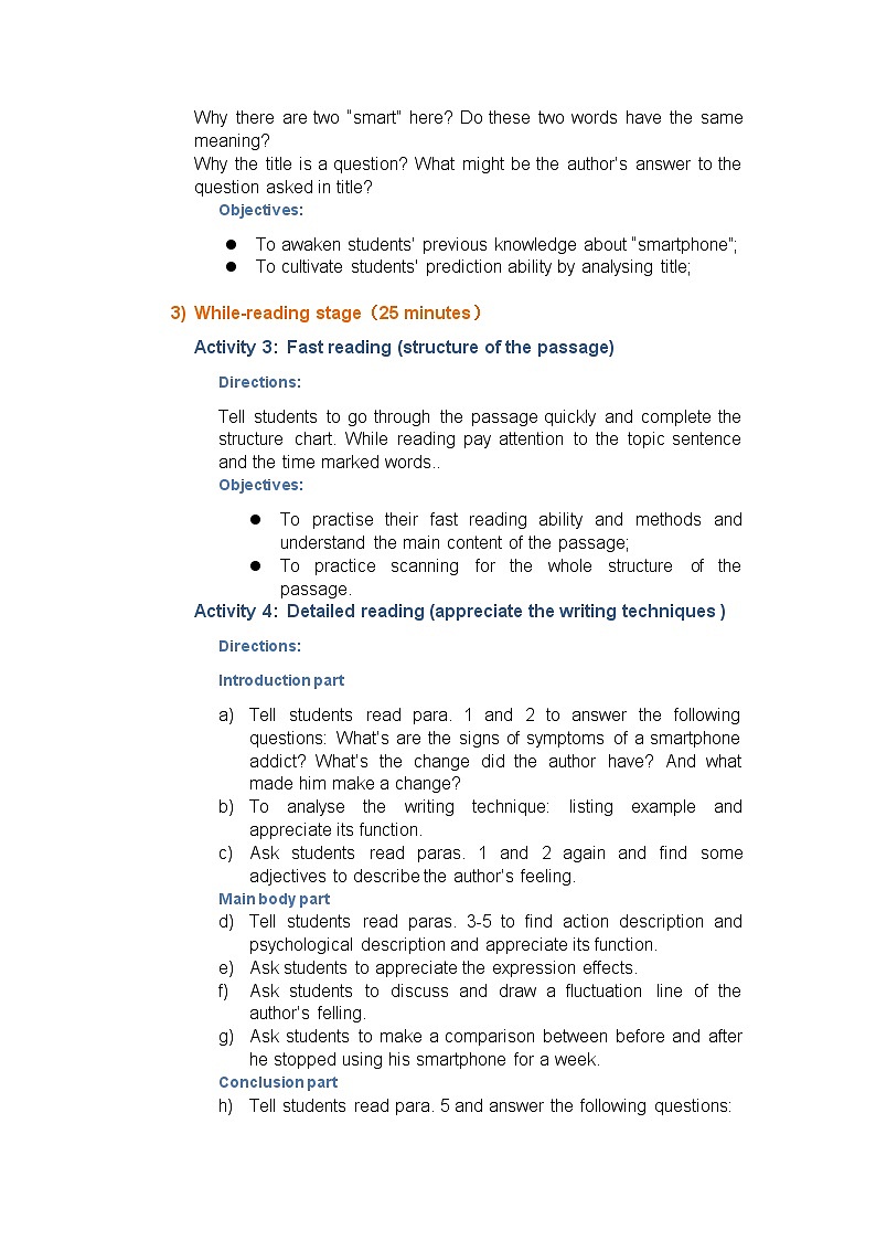 Unit 3 Extended Reading Smartphone a smart choice 教学设计-2022-2023学年高中英语牛津译林版（2020）必修第三册第3页