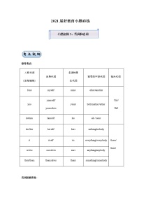 高中英语高考 2021届小题必练5 代词和名词（教师版） docx