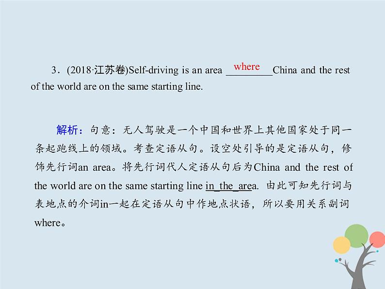 高中英语高考2020版高考英语一轮总复习语法专题12定语从句课件新人教版05