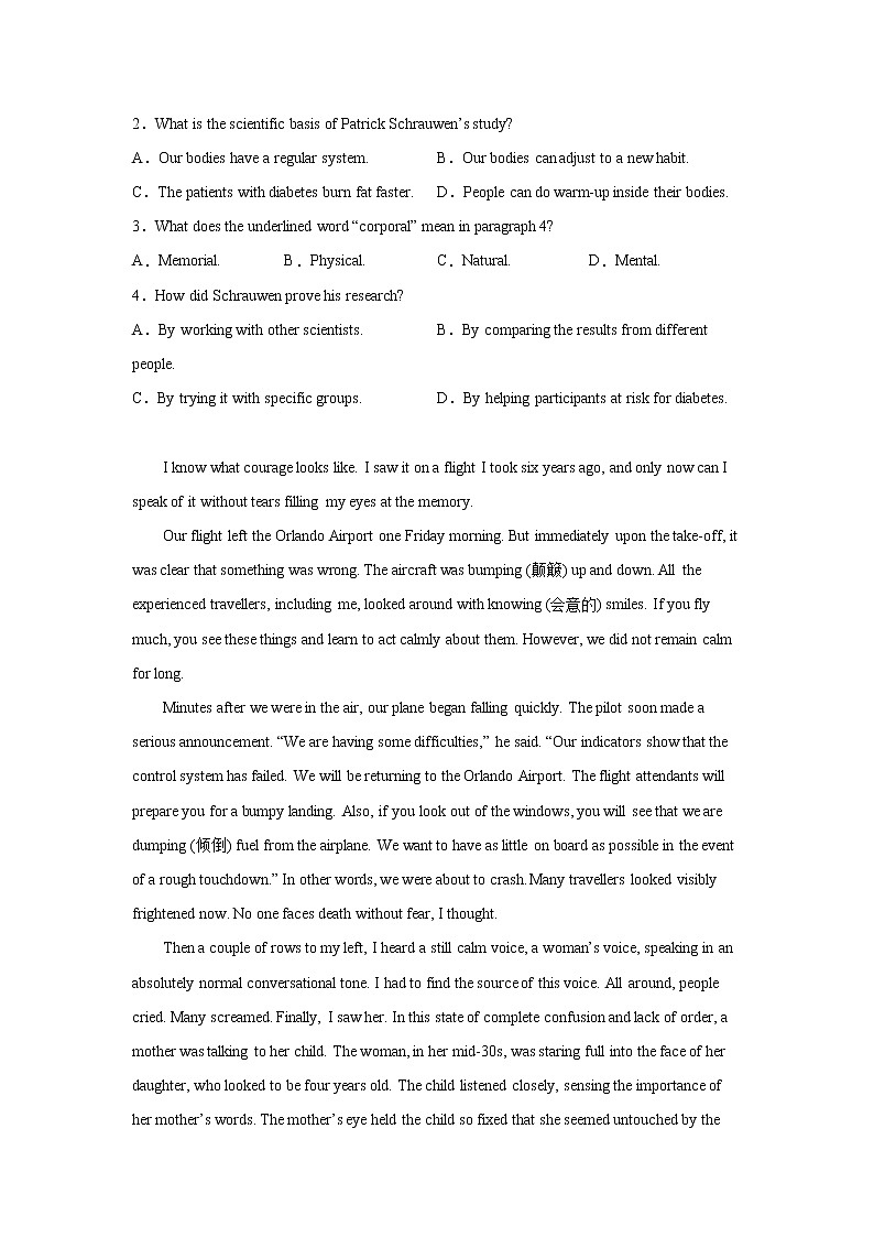 广东高考英语阅读理解训练题02