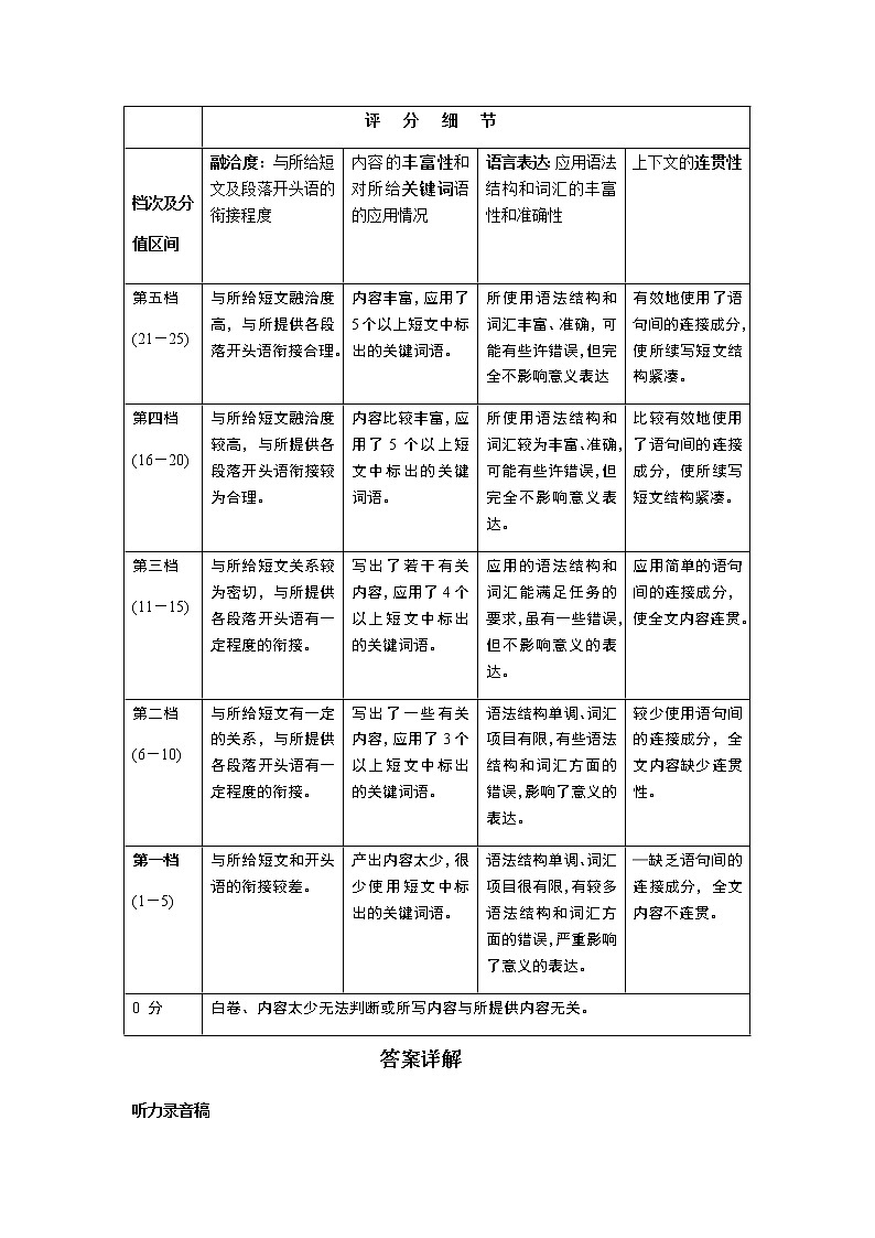 2019-2020学年湖北省孝感市重点高中协作体高二下学期联考英语试题 PDF版+听力03