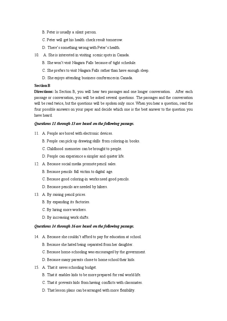 2023届上海市静安区高三下学期二模英语试卷(含答案)02