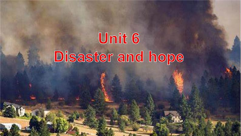 2022-2023学年高中英语外研版必修第三册Unit 6 Disaster and Hope Writing 课件第1页