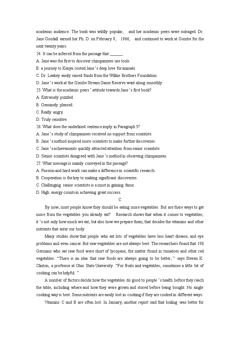 03 Unit 3能力篇-2022-2023学年高一英语单元复习(人教版2019必修第二册)第3页