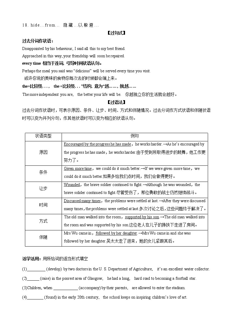 Unit 1 Knowing me, knowing you【过知识】（教师版）-2022-2023学年高一英语单元复习过过过（外研版2019必修第三册)第3页