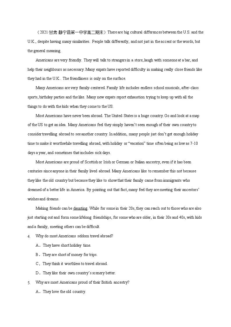 Unit 2（A卷·夯实基础）——高二英语同步单元AB卷（译林版2020选择性必修第四册）03