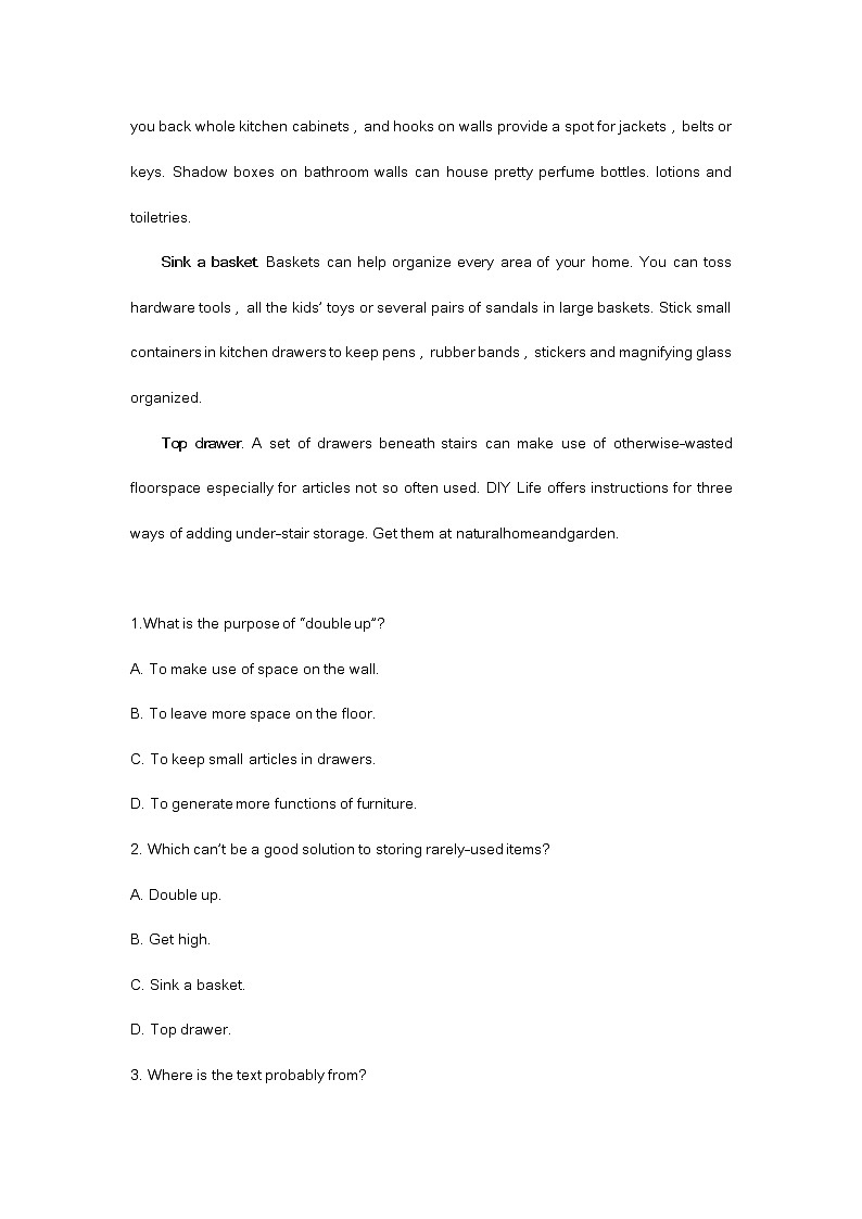 2023届山东省聊城高三二模英语试题及答案02