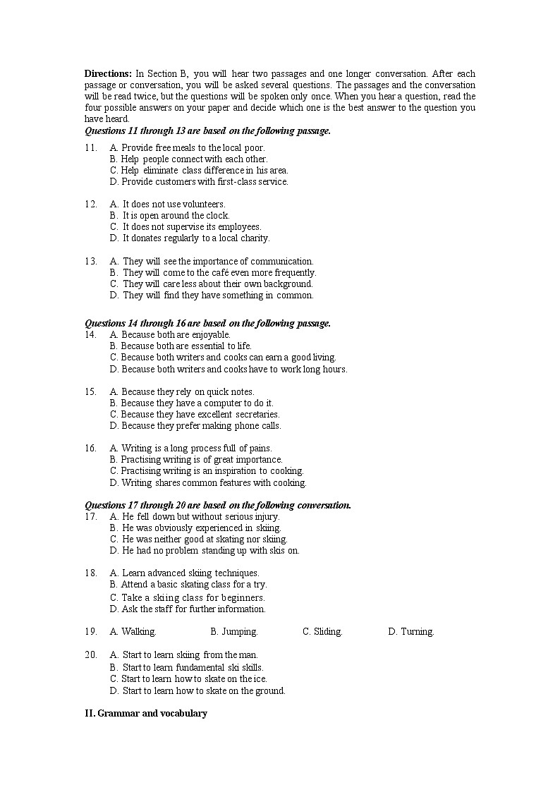 2023年上海市奉贤区高三二模英语试卷含答案02