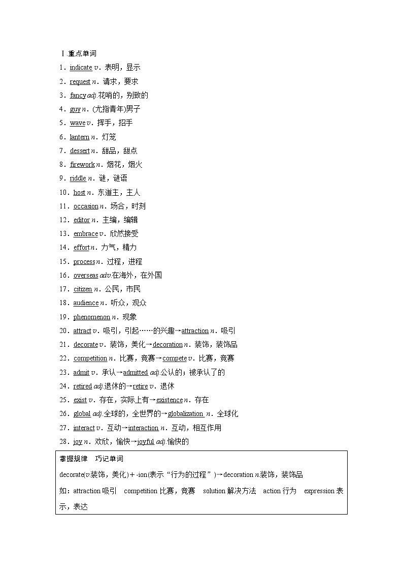 高中外研版英语新教材必修第2册课件+讲义 Unit 2 第03讲  Using language&Developing ideas02