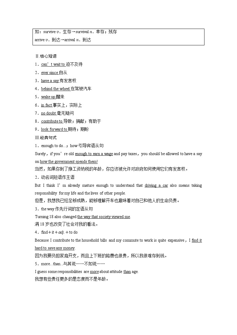 高中外研版英语新教材选修第2册课件+讲义  Unit 1 第02讲  Starting out & Understanding ideas—Language points02