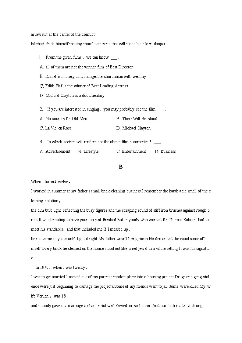 2022-2023学年辽宁省鞍山市铁东区五校高二上学期期末英语试卷含解析03