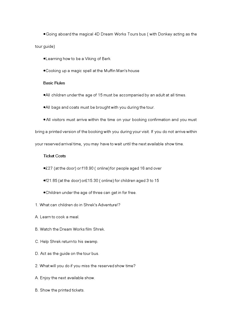 2023届山东省泰安市高三二模英语试题及答案02