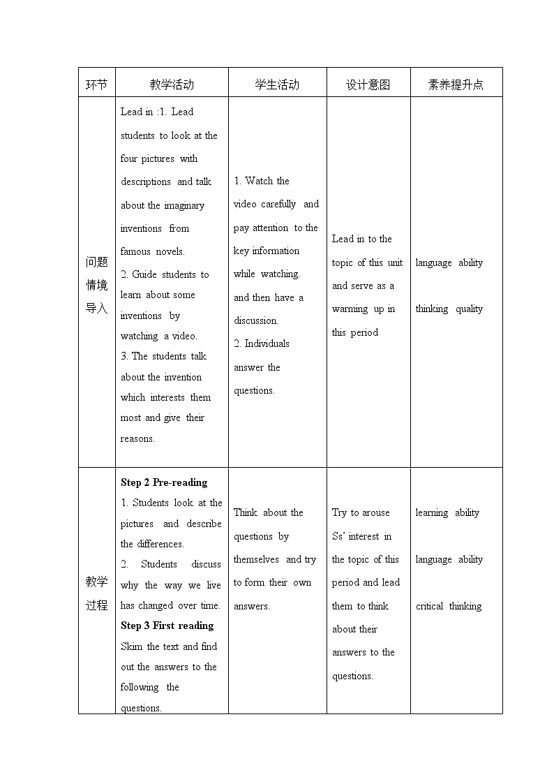 Unit 3 Starting out 教案-2022-2023学年高中英语外研版（2019）必修第三册02