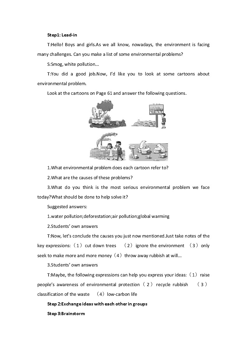 unit6 Earth first Starting out&key words 教案-2022-2023学年高中英语外研版（2019）必修第二册02