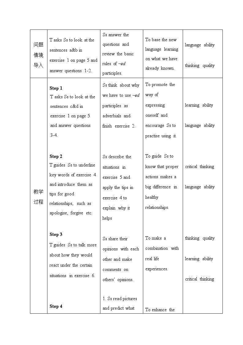 Unit 1 Using language 语法教案-2022-2023学年高中英语外研版（2019）必修第三册02