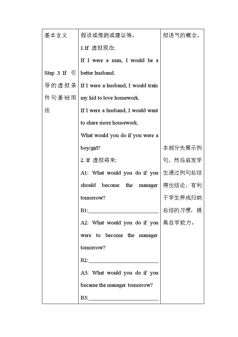 Unit 2 Let's Celebrate! Subjunctive in if-clause 虚拟语气 教案 -2022-2023学年高中英语外研版（2019）必修第二册02