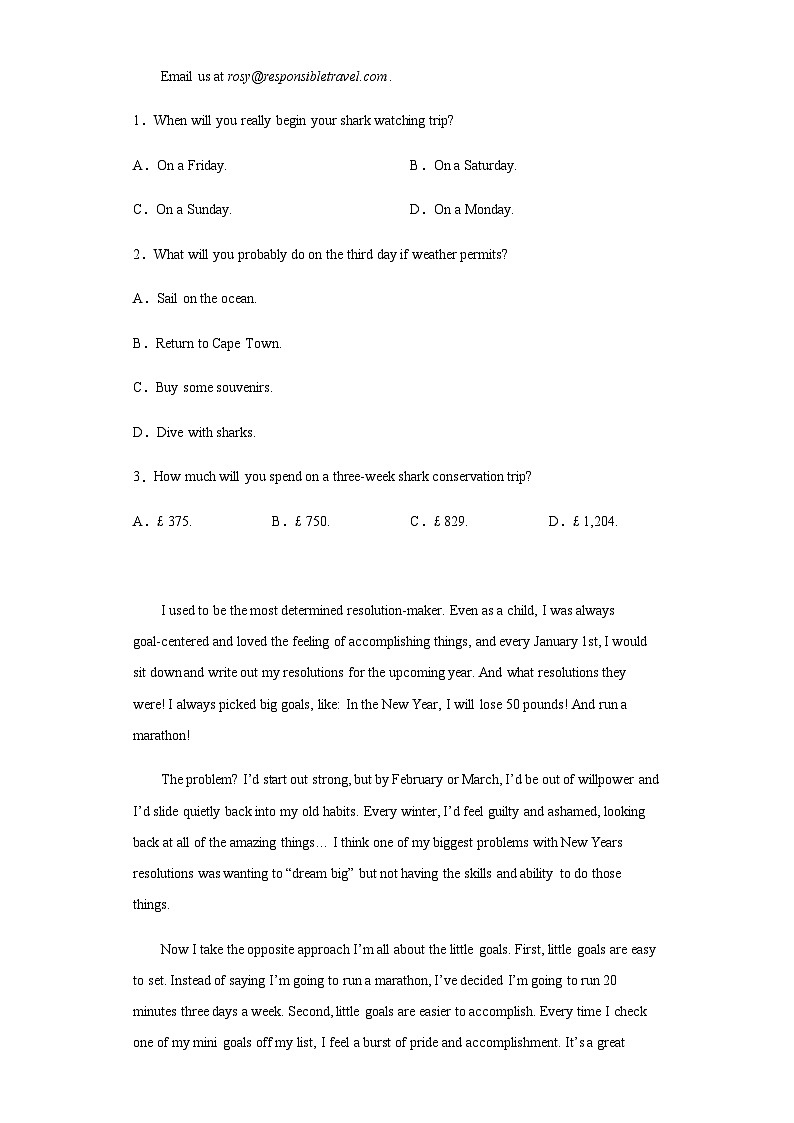 2023届山西省大同市高三第一次阶段性模拟英语试题B卷含答案02