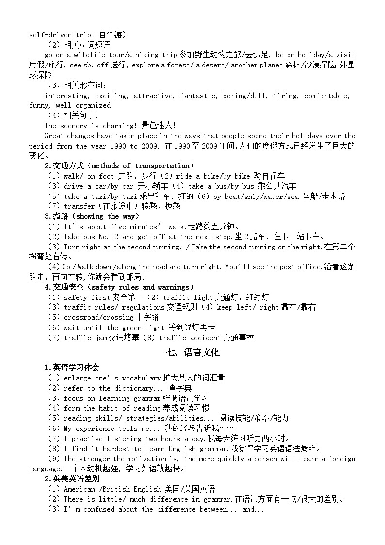 高中英语高考话题作文必备词汇分类汇总（共十一大类）第3页