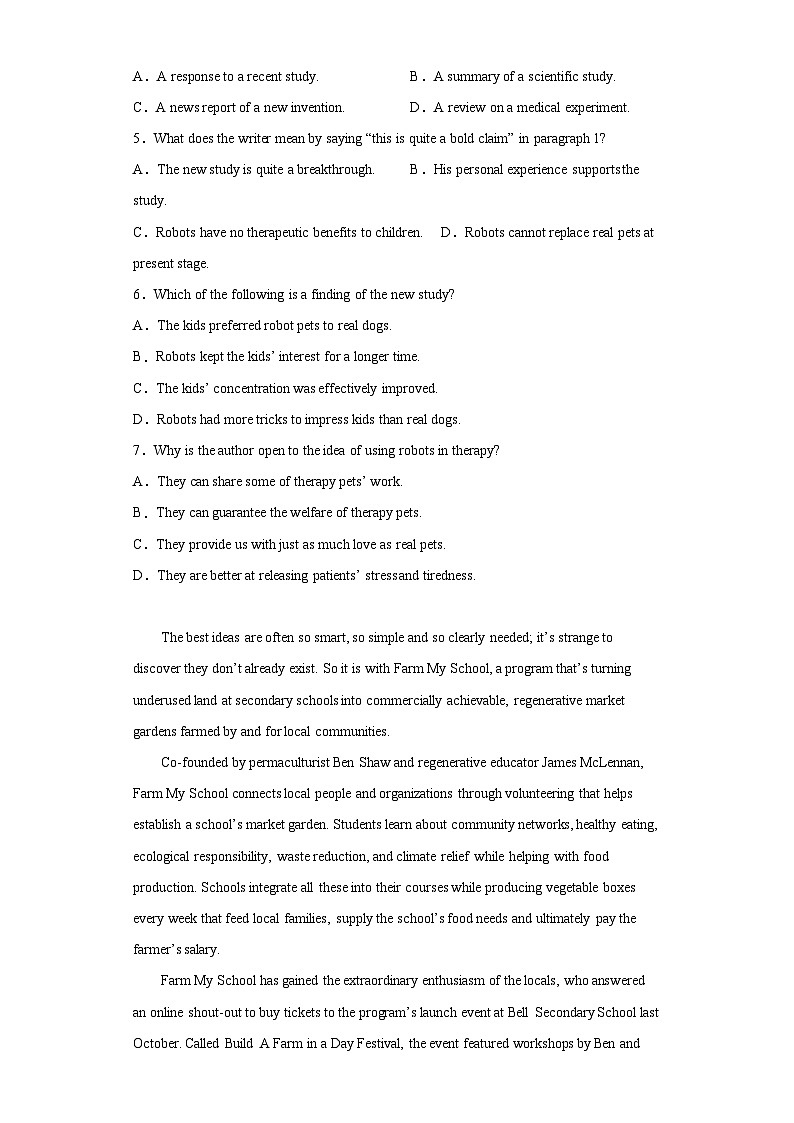 江苏省如皋中学2022-2023学年高三4月阶段测试英语试题（含答案）03