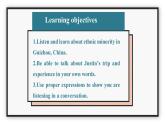 Unit 3 Diverse Cultures Listening and Talking 课件-高中英语人教版（2019）必修第三册