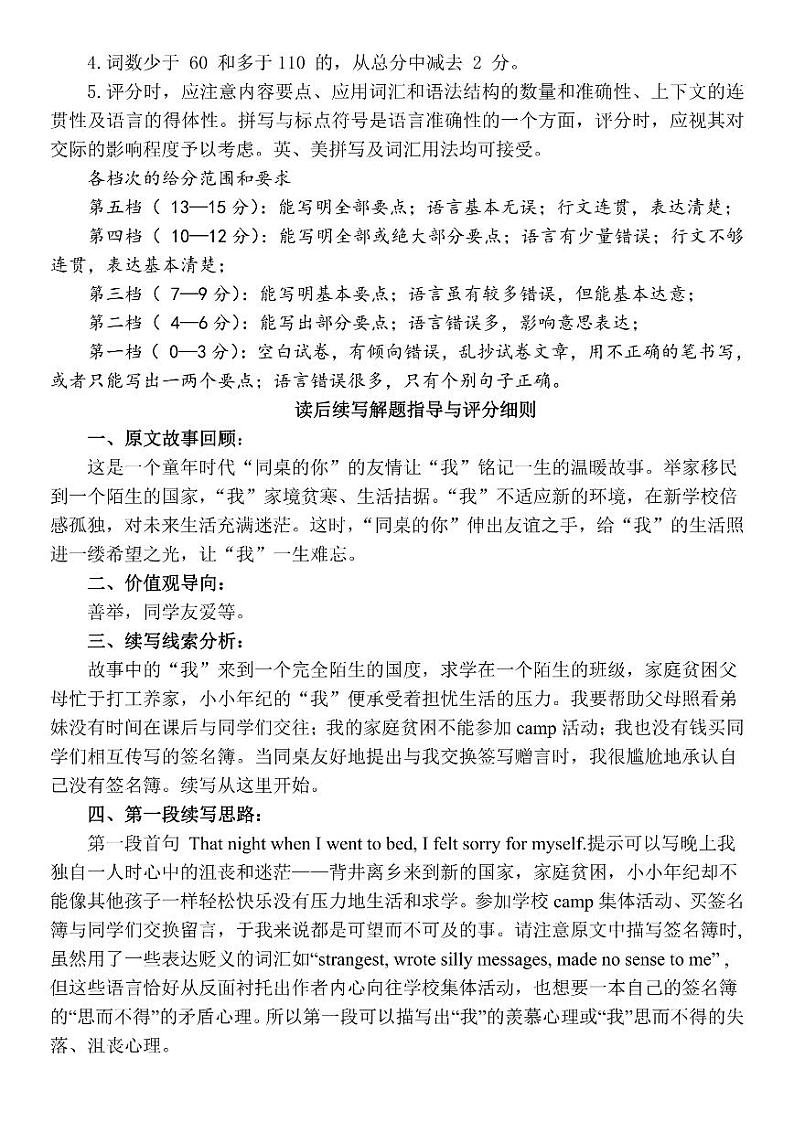 2023届江苏省扬州市高三考前调研测试 英语试卷及参考答案02
