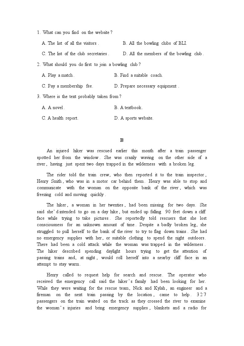 2022-2023学年广东省河源市龙川县龙川县第一中学高二下学期4月期中英语试题含答案02