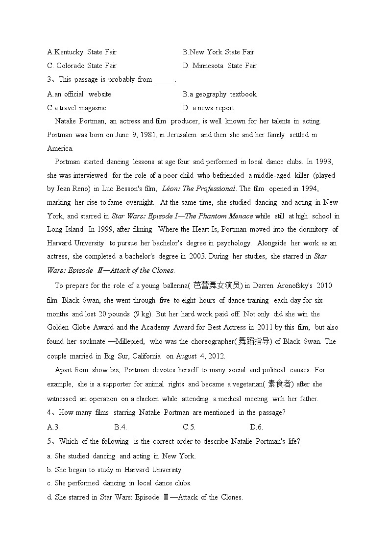 河北省重点高中2022-2023学年高一下学期期中联考英语试卷（含答案）02