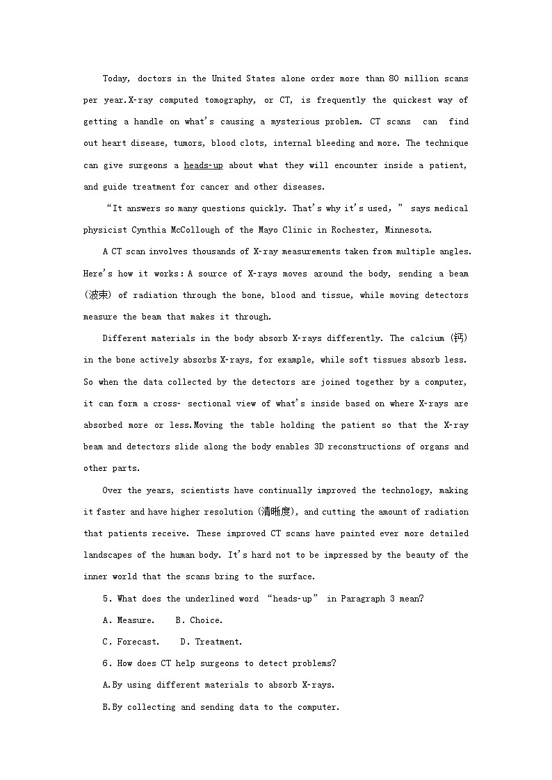 2023新教材高考英语二轮专题复习阅读理解题型分类练五推理判断题__观点态度类第3页