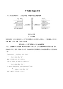 专题7.必过语法句子成分和基本句型  ——2023年高中英语学业水平考试专项精讲+测试（译林版2020）