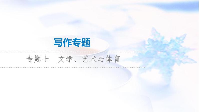 高考英语总复习写作专题7文学、艺术与体育课件第1页