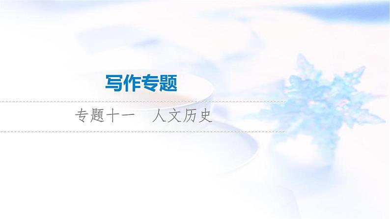 高考英语总复习写作专题11人文历史课件第1页