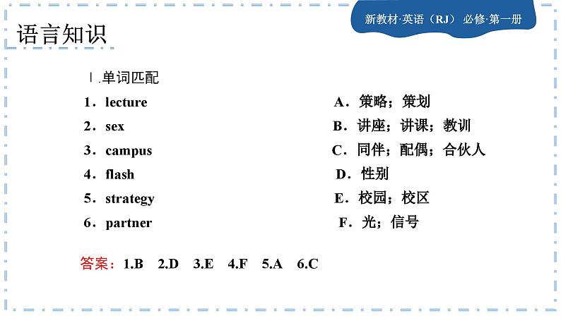 人教版英语必修一 welcome unit (第1课时)课件PPT+练习课件PPT05
