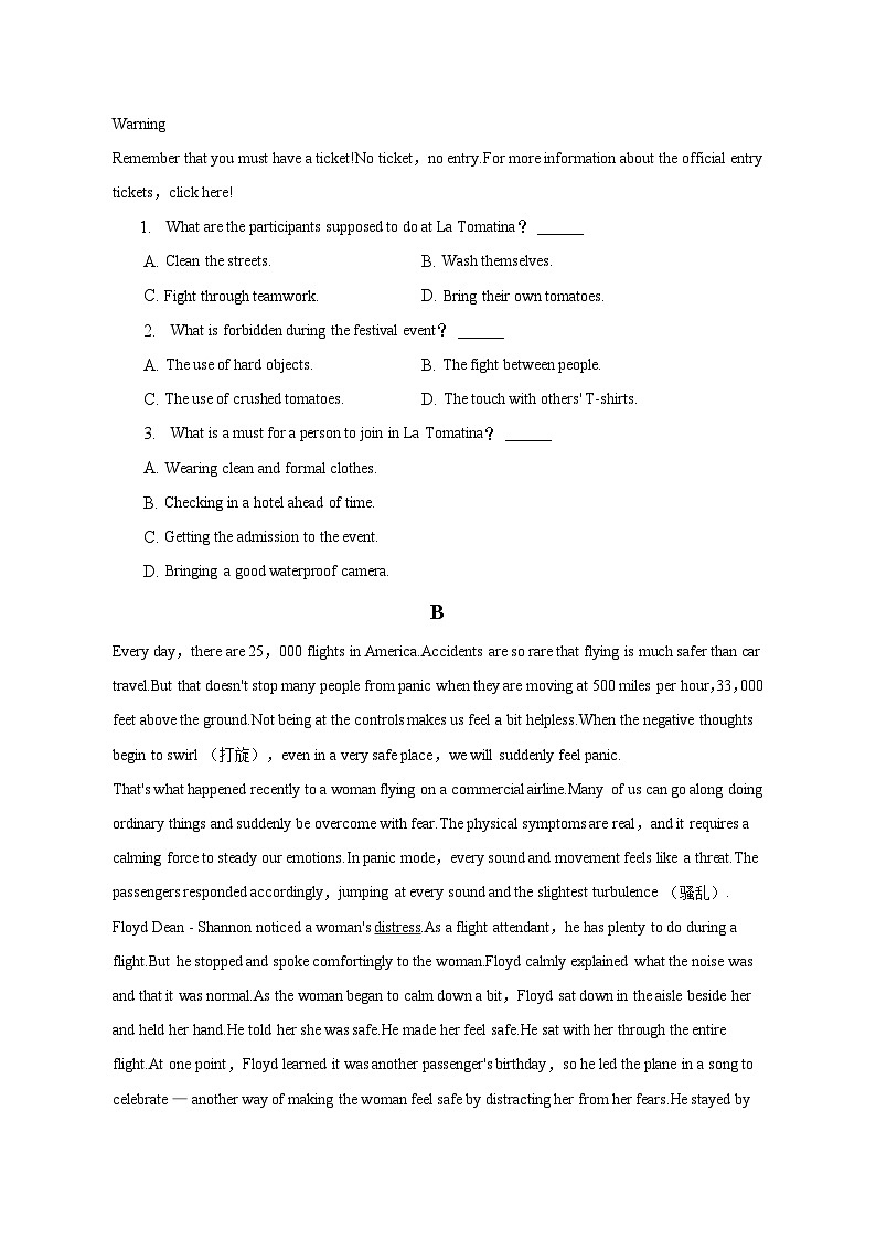 2022-2023学年贵州省遵义市部分高中高二（下）期中英语试卷（含解析）02